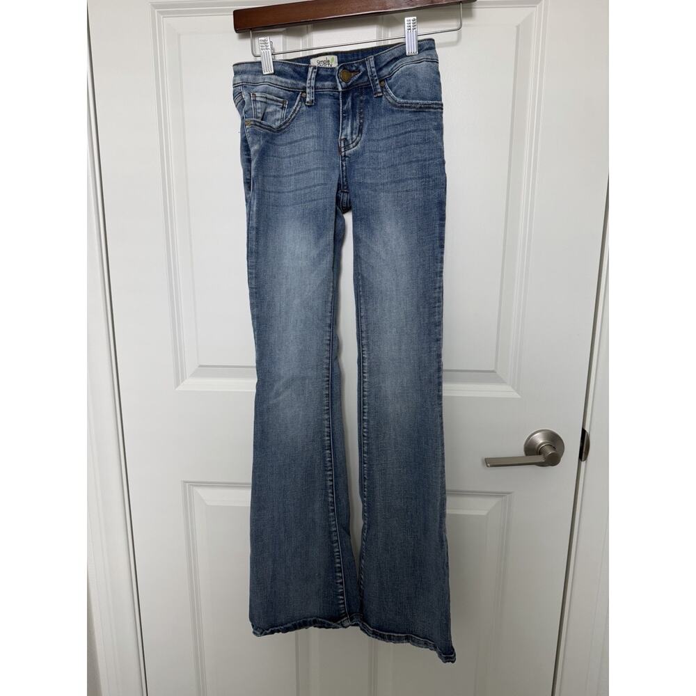 Simple Society Womens Bootcut Blue Jeans Size 00/23